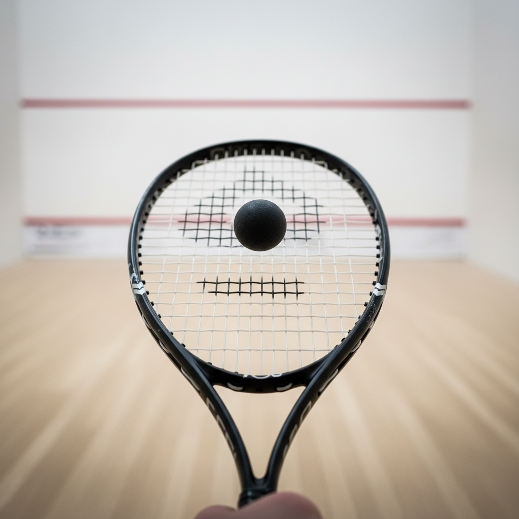 Jogadores na quadra de squash